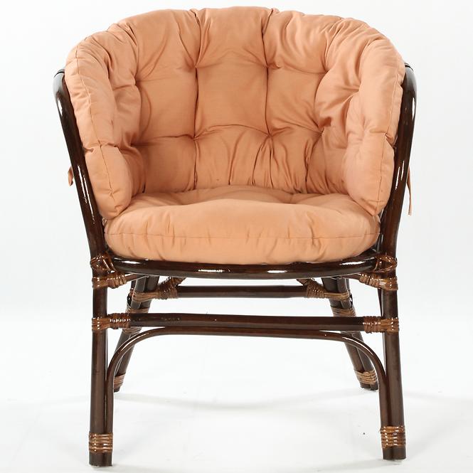 Stuhl aus Kunstrattan Bahama Dunkelbraun/Cappuccino