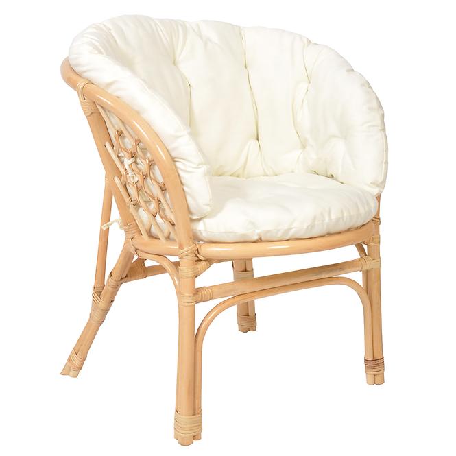 Stuhl aus Rattan Bahama Natural/Beige