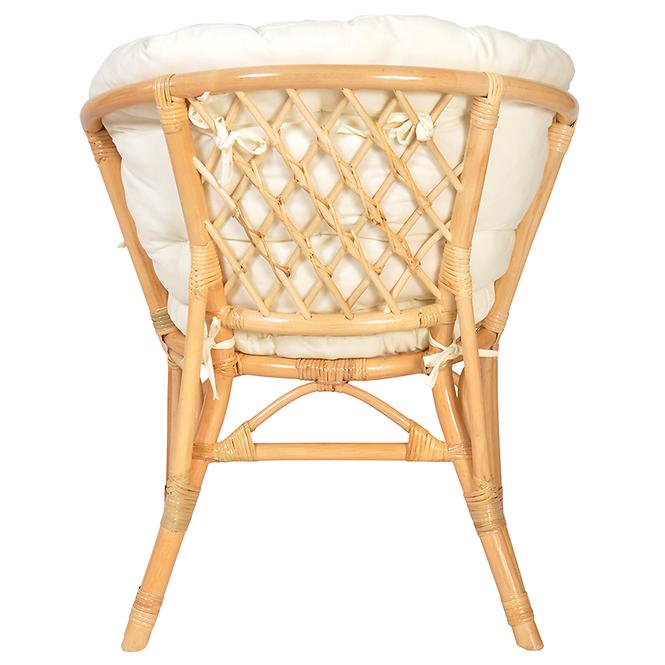 Stuhl aus Rattan Bahama Natural/Beige