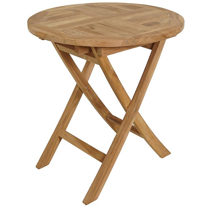 Runder Klapptisch aus Holz Dumai Teak Ø 70 c