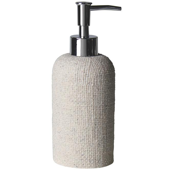 Seifenspender Aria 8x8 cm Höhe 13 cm Beige