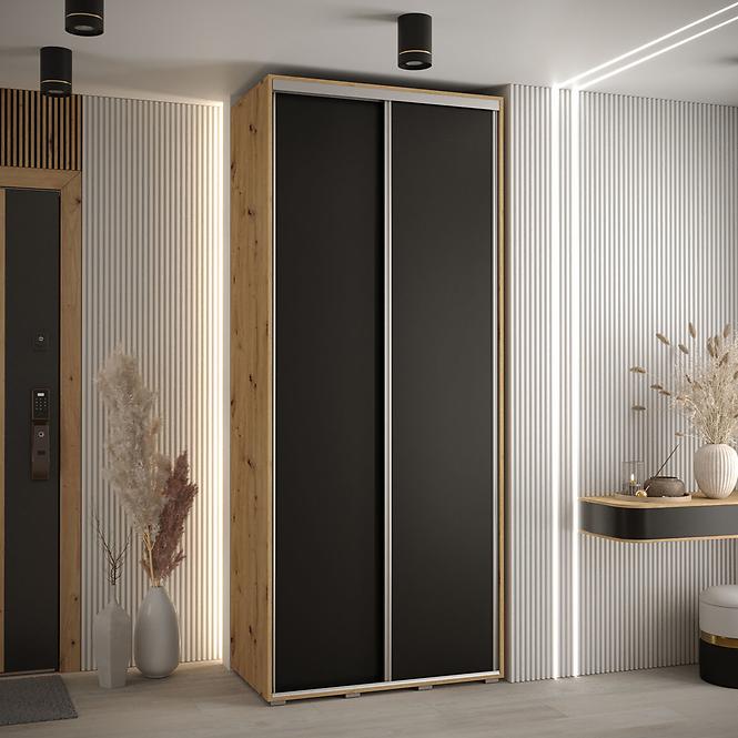 Schrank 45 Canaris 1 100 artisan/schwarz/silver