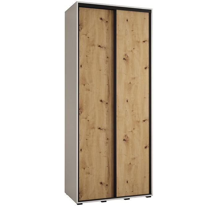 Schrank 45 Canaris 1 100 weiß/artisan/schwarz