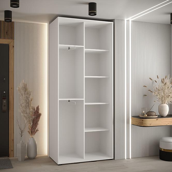 Schrank 45 Canaris 1 100 weiß/artisan/schwarz