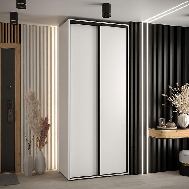 Schrank 45 Canaris 1 100 weiß/schwarz