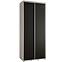 Schrank 45 Canaris 1 100 weiß/schwarz/silver
