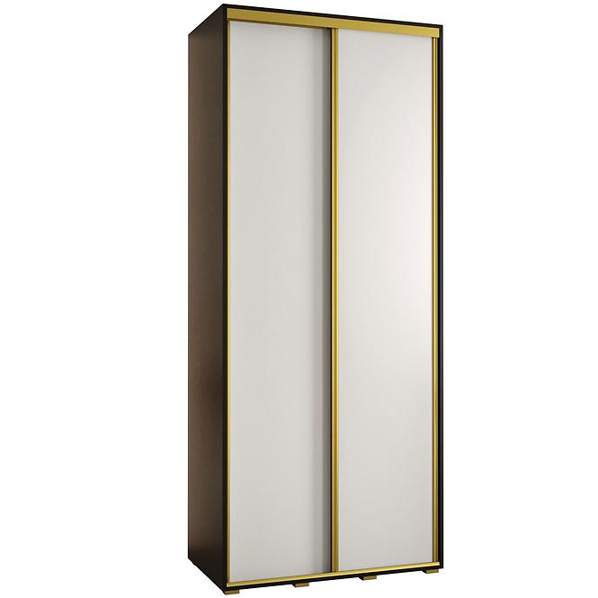 Schrank 45 Canaris 1 100 schwarz/weiß/gold