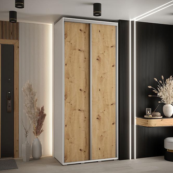 Schrank 45 Canaris 1 110 weiß/artisan/silver