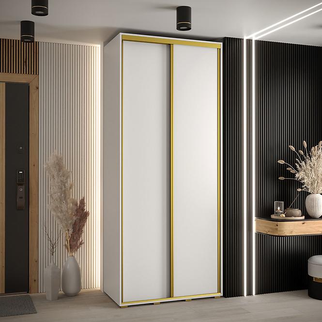 Schrank 45 Canaris 1 110 weiß/gold