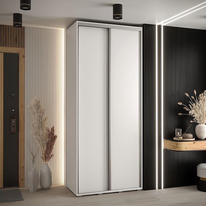 Schrank 45 Canaris 1 110 weiß/silver