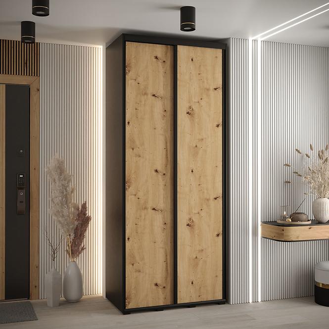 Schrank 45 Canaris 1 110 schwarz/artisan/schwarz