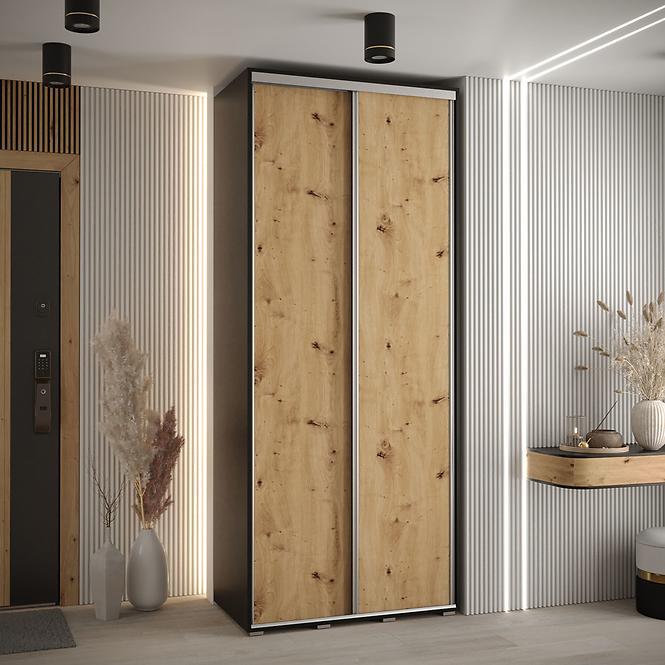 Schrank 45 Canaris 1 110 schwarz/artisan/silver
