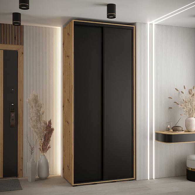 Schrank 45 Canaris 1 120 artisan/schwarz/schwarz