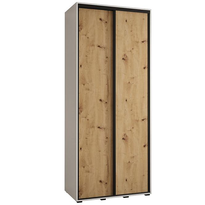 Schrank 45 Canaris 1 120 weiß/artisan/schwarz