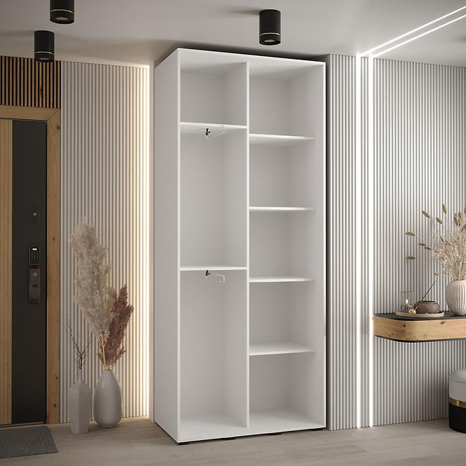 Schrank 45 Canaris 1 120 weiß/artisan/schwarz