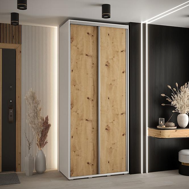 Schrank 45 Canaris 1 120 weiß/artisan/silver