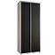 Schrank 45 Canaris 1 120 weiß/schwarz/silver