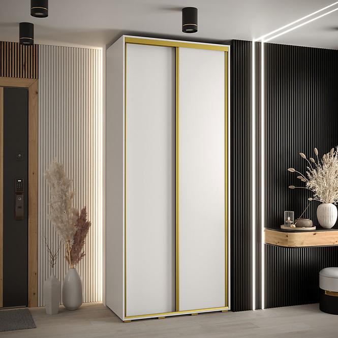 Schrank 45 Canaris 1 120 weiß/gold