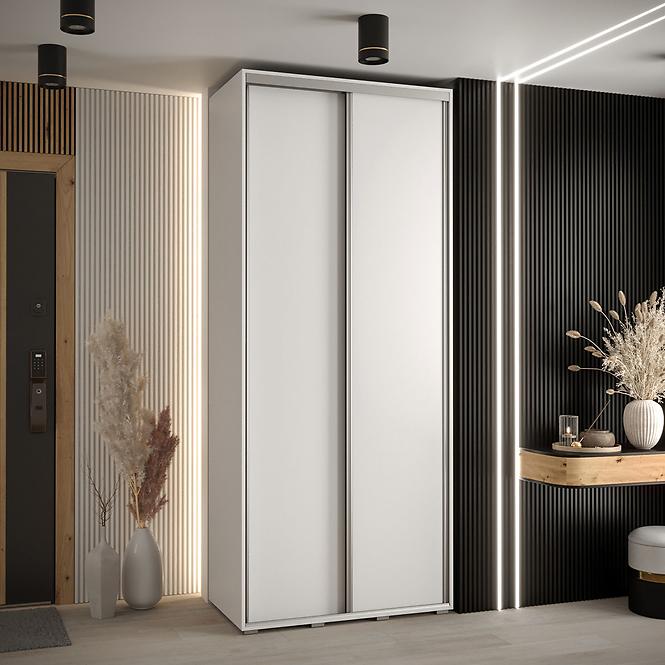 Schrank 45 Canaris 1 120 weiß/silver