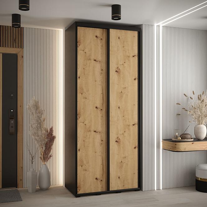 Schrank 45 Canaris 1 120 schwarz/artisan/schwarz