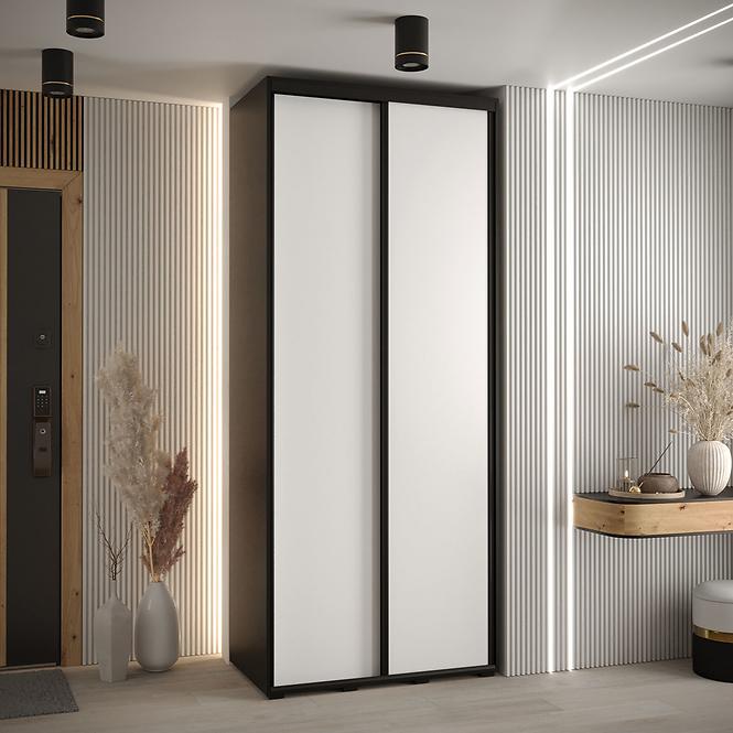 Schrank 45 Canaris 1 120 schwarz/weiß/schwarz