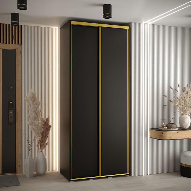 Schrank 45 Canaris 1 120 schwarz/gold