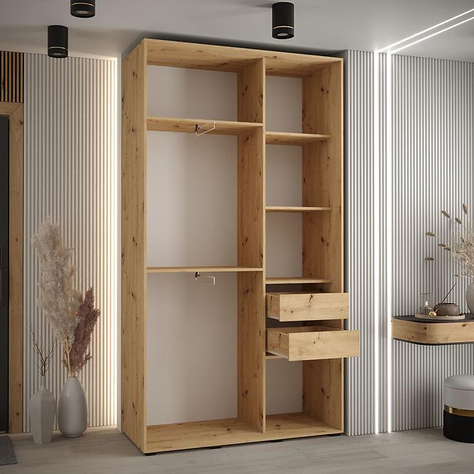 Schrank 45 Canaris 1 130 artisan/schwarz/silver