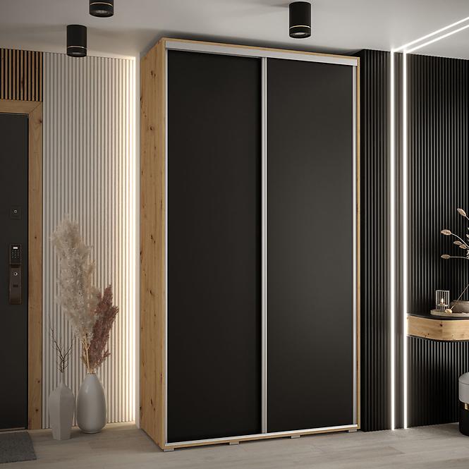 Schrank 45 Canaris 1 130 artisan/schwarz/silver