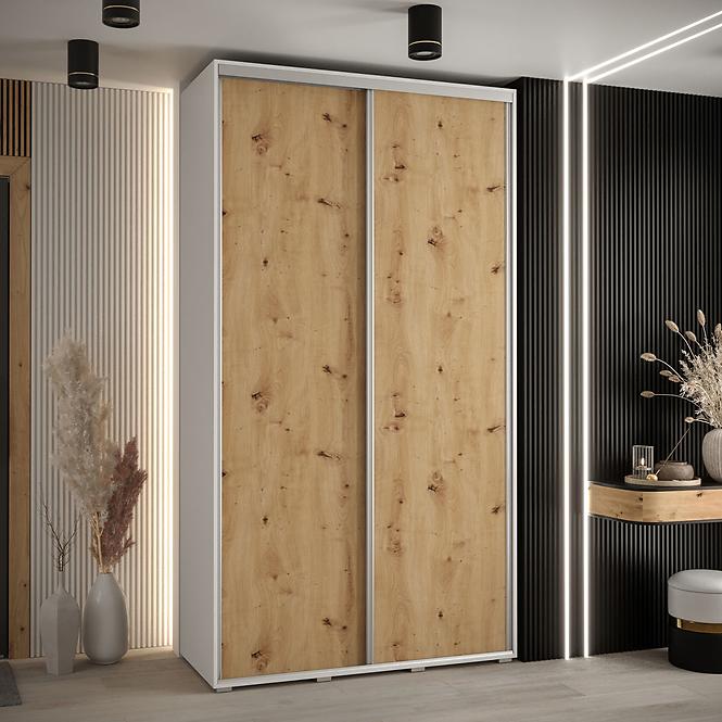 Schrank 45 Canaris 1 130 weiß/artisan/silver