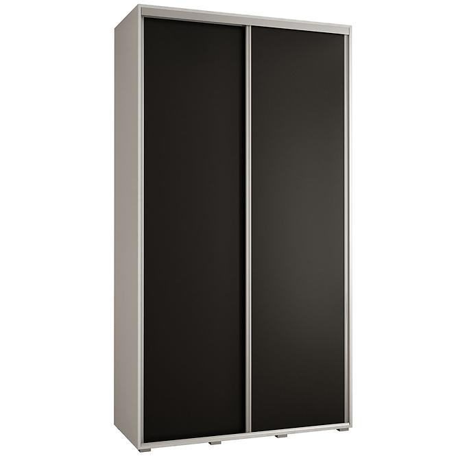 Schrank 45 Canaris 1 130 weiß/schwarz/silver