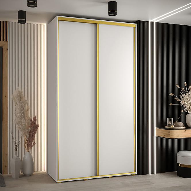 Schrank 45 Canaris 1 130 weiß/gold