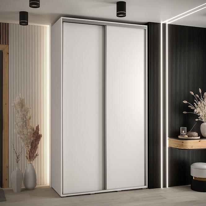Schrank 45 Canaris 1 130 weiß/silver