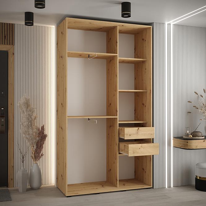 Schrank 45 Canaris 1 130 schwarz/weiß/schwarz