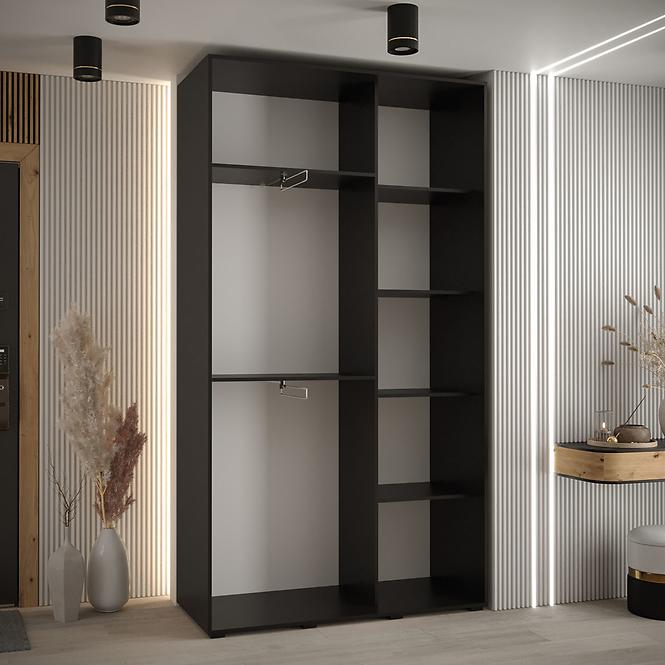Schrank 45 Canaris 1 130 schwarz/weiß/silver