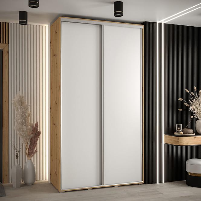 Schrank 45 Canaris 1 140 artisan/weiß/silver