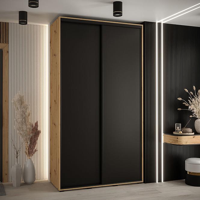 Schrank 45 Canaris 1 140 artisan/schwarz/schwarz