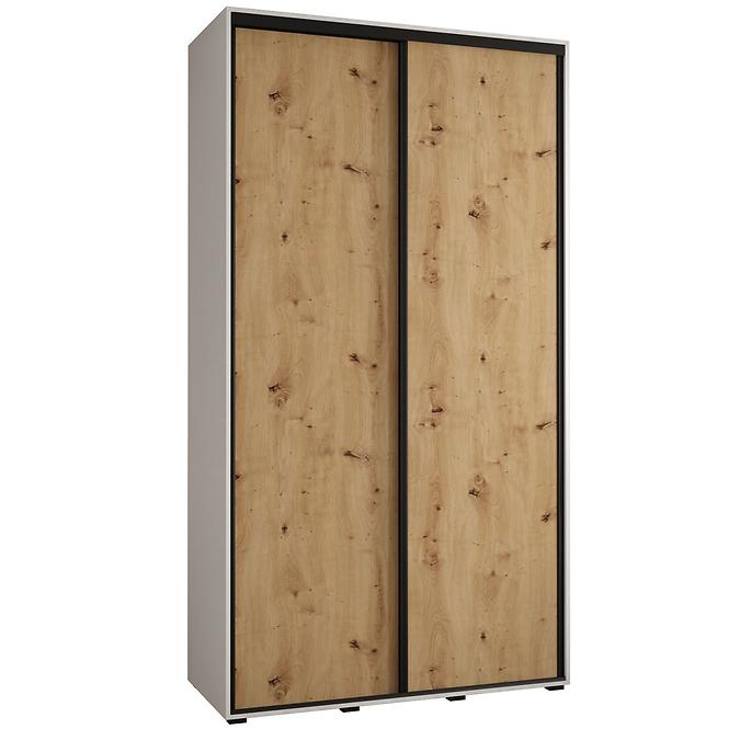 Schrank 45 Canaris 1 140 weiß/artisan/schwarz