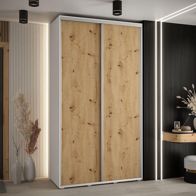 Schrank 45 Canaris 1 140 weiß/artisan/silver