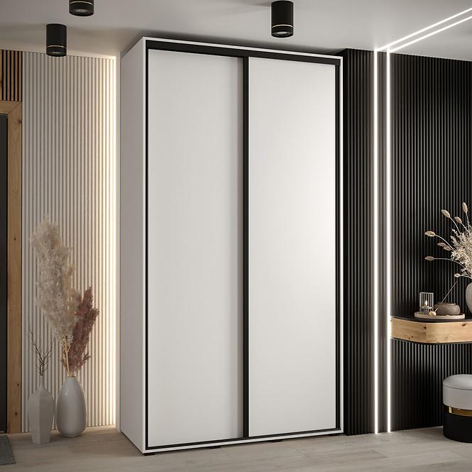 Schrank 45 Canaris 1 140 weiß/schwarz