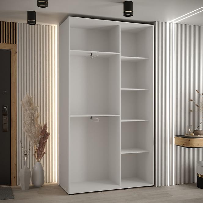 Schrank 45 Canaris 1 140 weiß/schwarz/schwarz