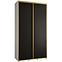 Schrank 45 Canaris 1 140 weiß/schwarz/gold