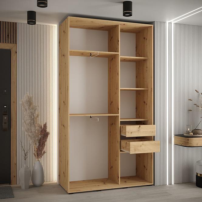 Schrank 45 Canaris 1 140 schwarz/artisan/schwarz