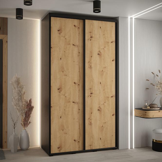 Schrank 45 Canaris 1 140 schwarz/artisan/schwarz