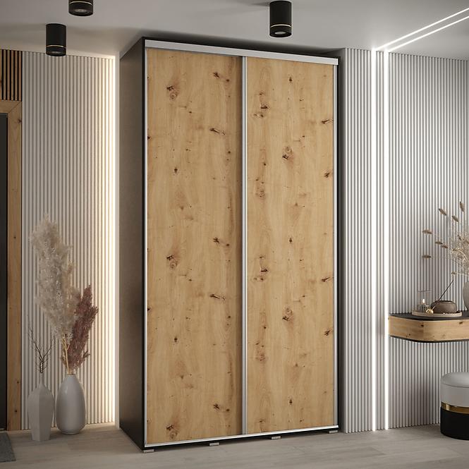 Schrank 45 Canaris 1 140 schwarz/artisan/silver
