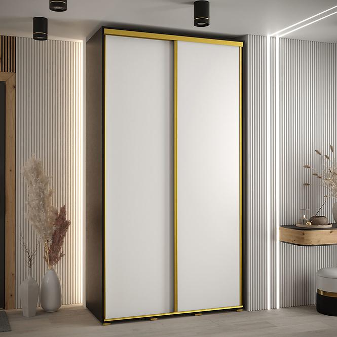 Schrank 45 Canaris 1 140 schwarz/weiß/gold