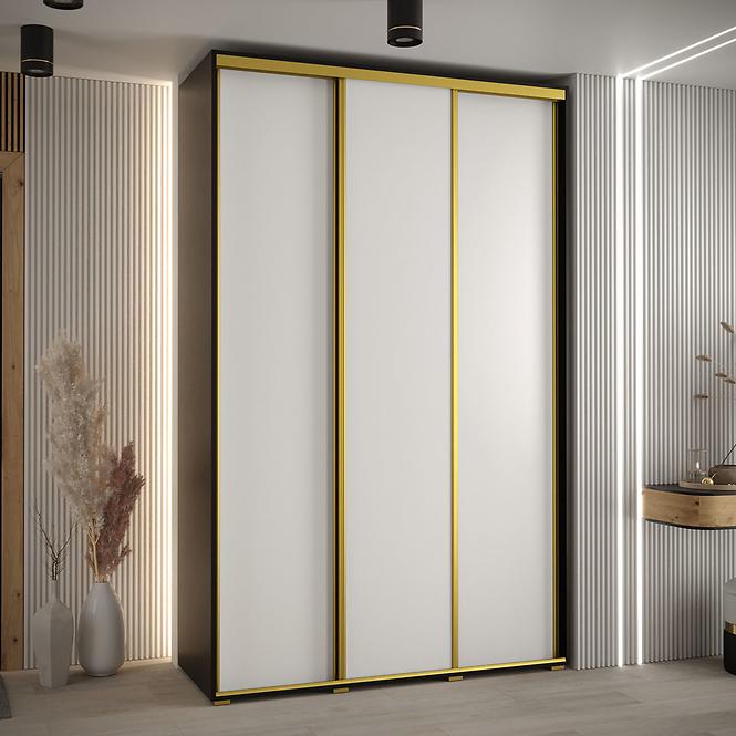Schrank 45 Canaris 1 150 schwarz/weiß/gold