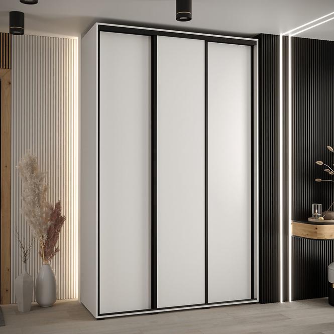 Schrank 45 Canaris 1 160 weiß/schwarz