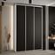 Schrank 45 Canaris 1 160 weiß/schwarz/silver,5