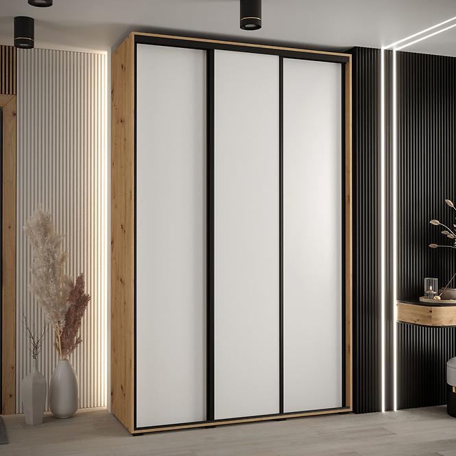 Schrank 45 Canaris 1 170 artisan/weiß/schwarz