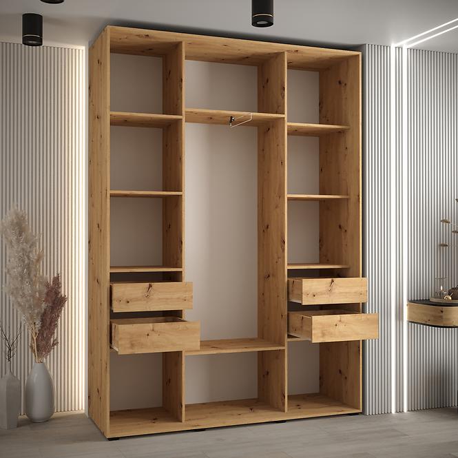 Schrank 45 Canaris 1 170 artisan/schwarz/schwarz